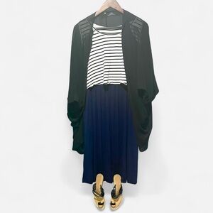 Smallshow Sleeveless Maternity Nursing Sleeveless Midi Dress